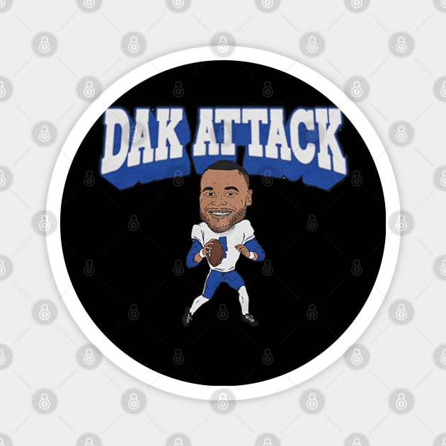 Dak Prescott Dak Attack Magnet by Chunta_Design